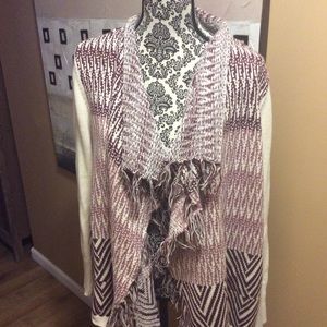 SALE----Striped Drape Cardigan